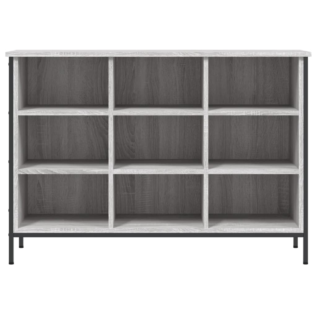 Armoire à chaussures Vidaxl 100x35x70 cm en bois de bois de chêne Gris sonoma