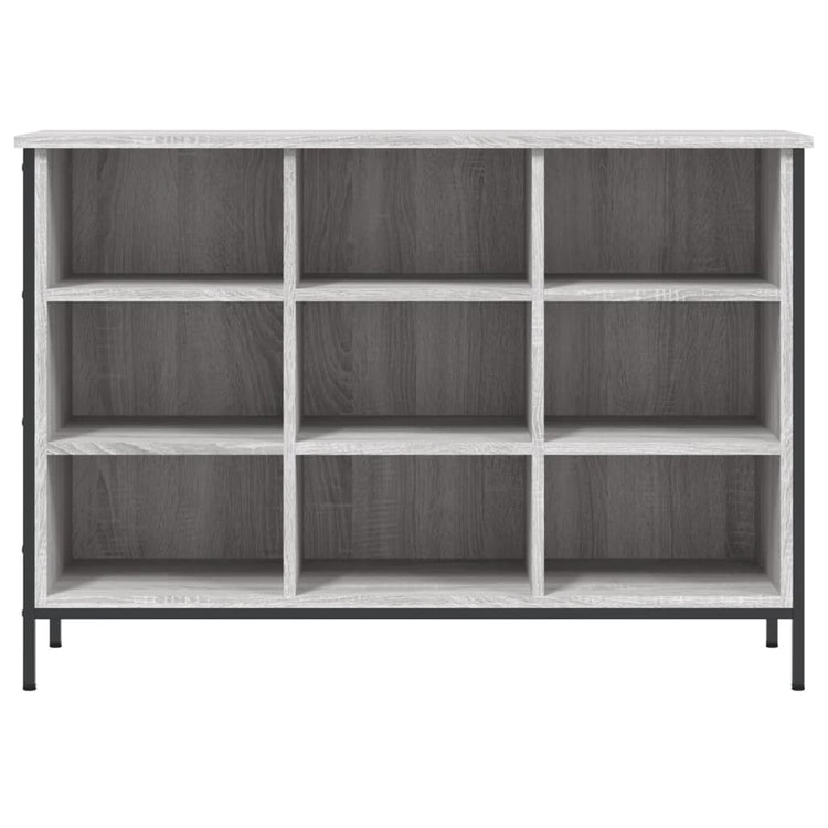 Armoire à chaussures Vidaxl 100x35x70 cm en bois de bois de chêne Gris sonoma