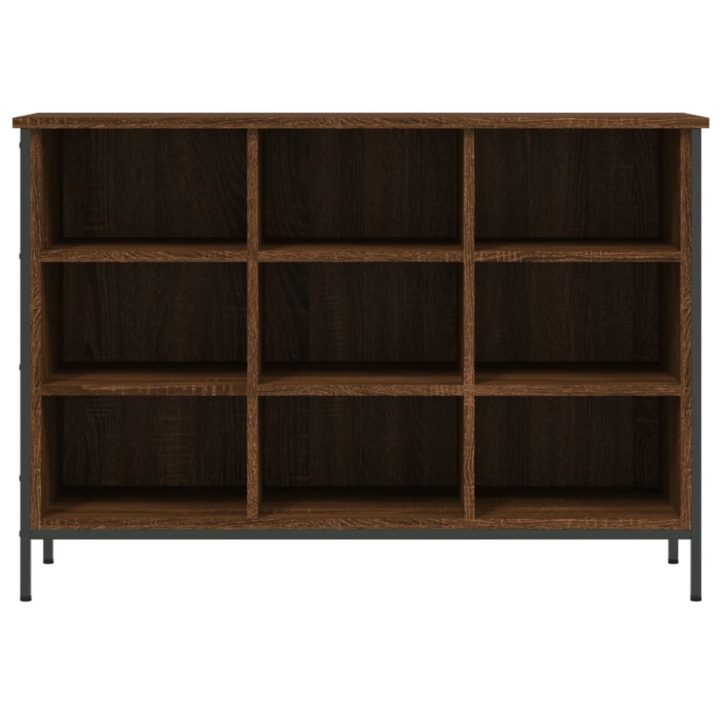 Armoire à chaussures Vidaxl 100x35x70 cm en bois coupé en bois de chêne brun