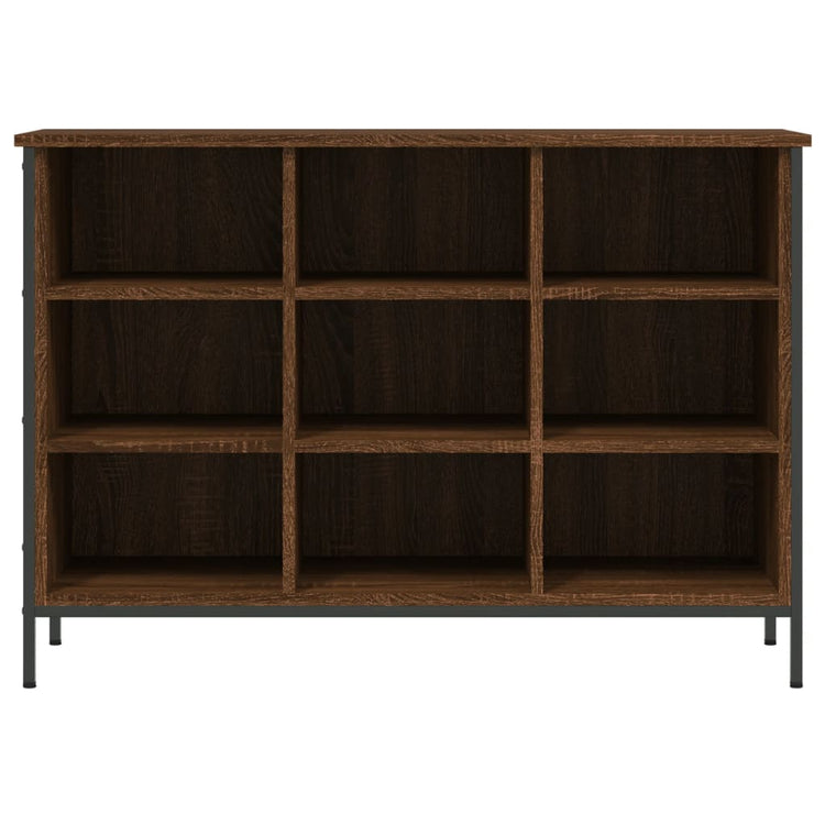 Armoire à chaussures Vidaxl 100x35x70 cm en bois coupé en bois de chêne brun