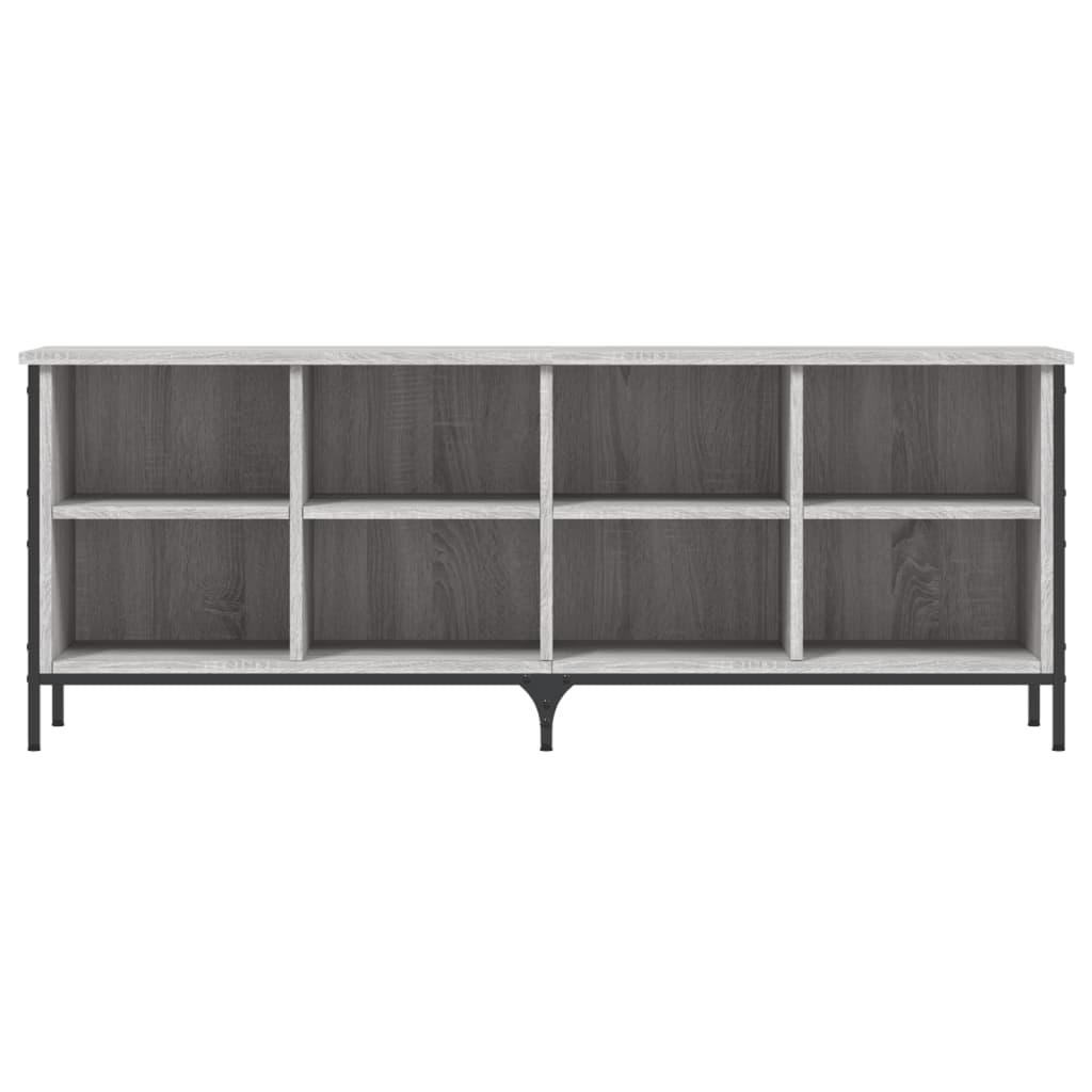 Armoire à chaussures vidaxl 131x35x50 cm en bois coupé gris sonoma chêne couleur