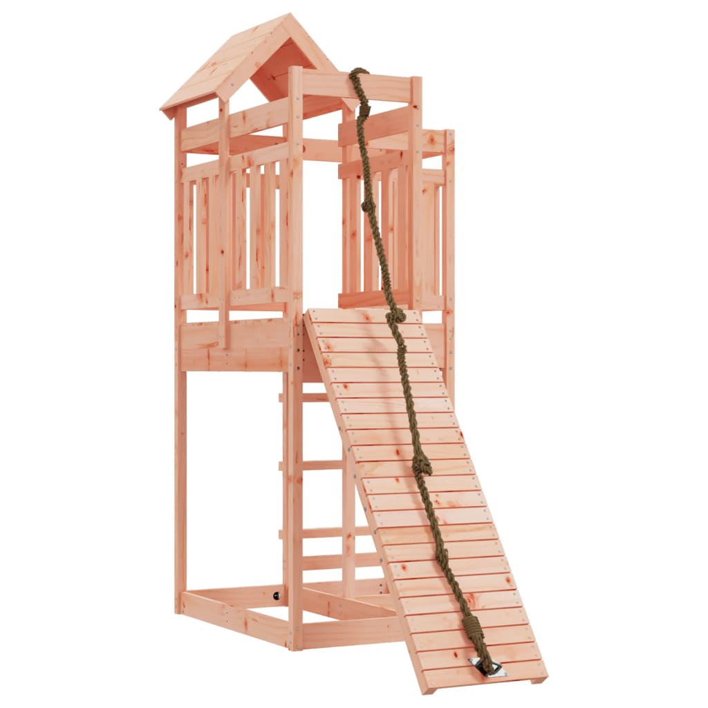 Vidaxl speelhuis avec mur d'escalade solide Douglashout