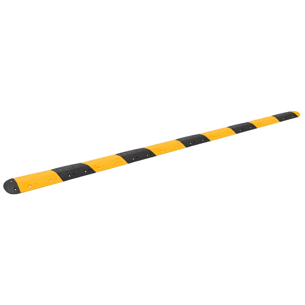 Seuil de vitesse vidaxl 517x32.5x4 cm jaune et noir