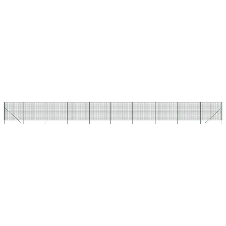 Vidaxl Fet Fet 1,6x25 m Galvanisé en acier vert