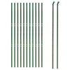 Vidaxl Fet Fet 1,4x25 m Galvanisé en acier vert