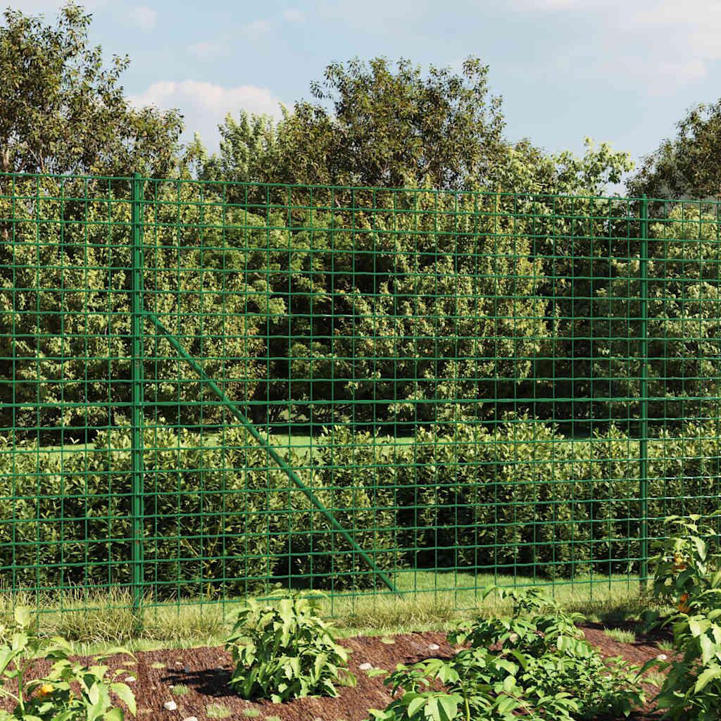 Vidaxl Fet Fet 1,8x10 m Galvanisé en acier vert