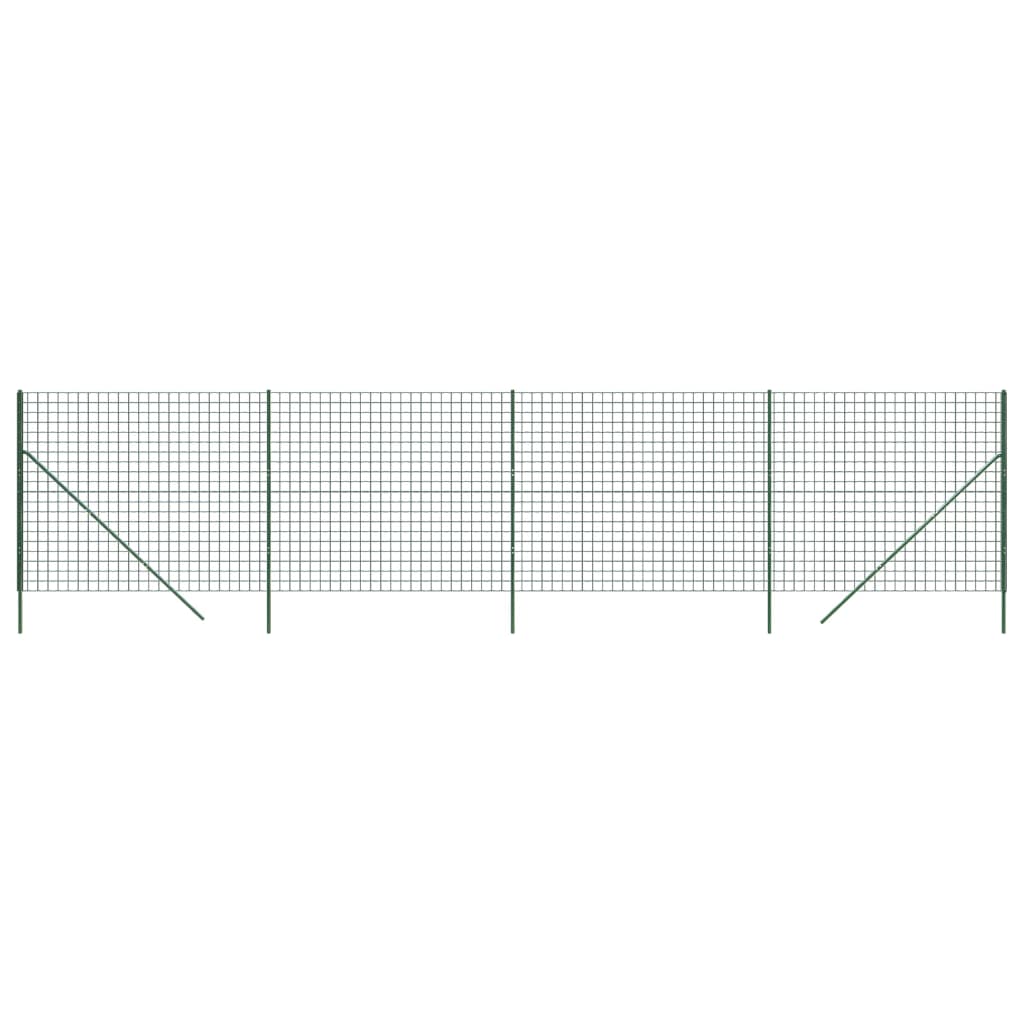 Vidaxl Fet Fet 2,2x10 m Galvanisé en acier vert