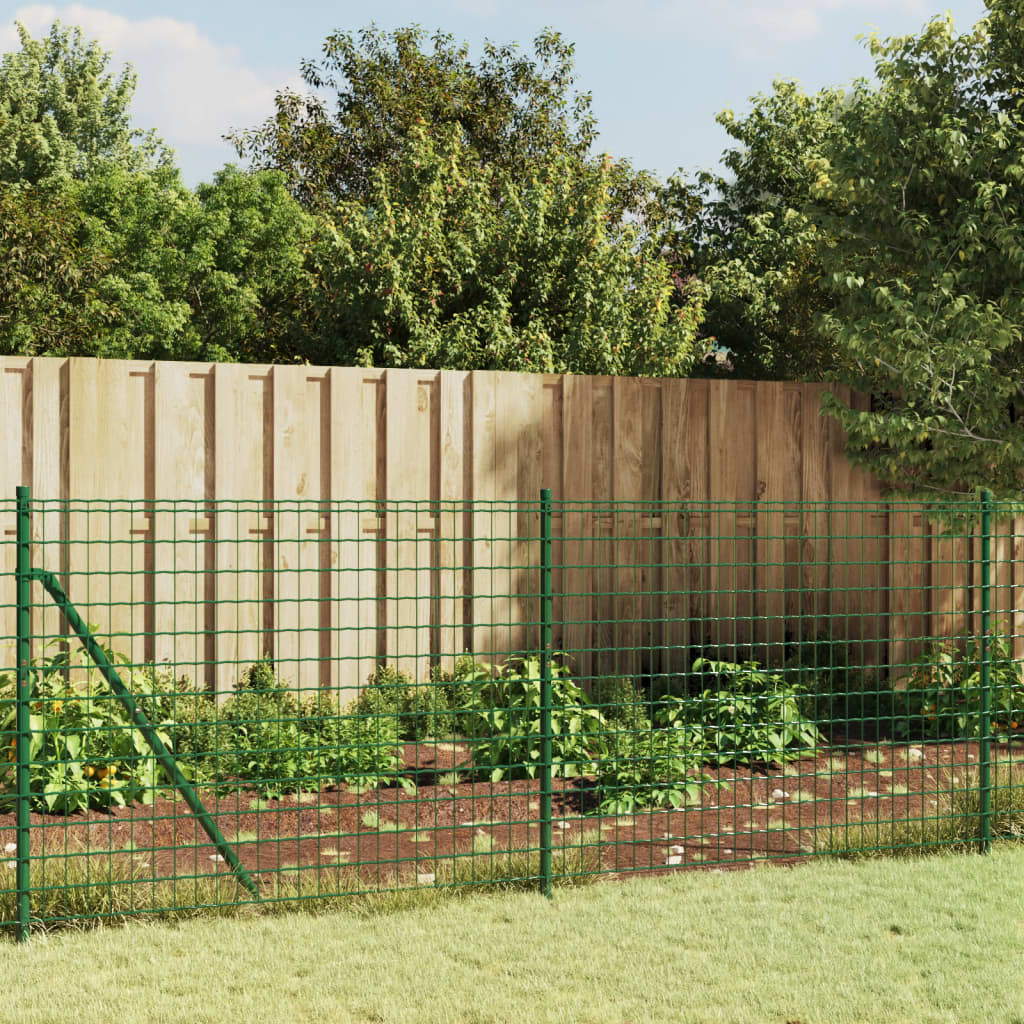 Vidaxl Fet Fet avec ancres de terre 1,1x10 m vert