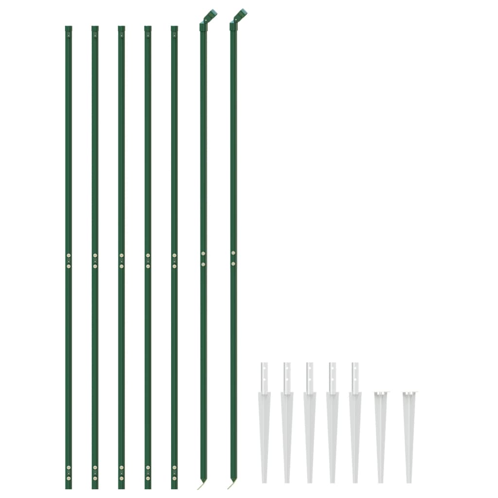 Vidaxl Fet Fet avec ancres de terre 1,4x10 m vert