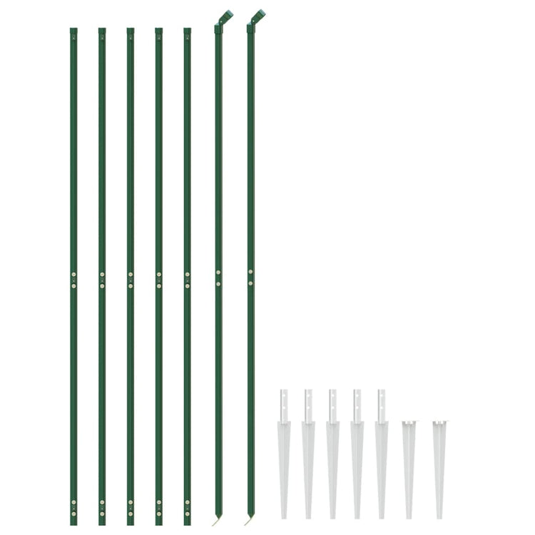 Vidaxl Fet Fet avec ancres de terre 1,6x10 m vert