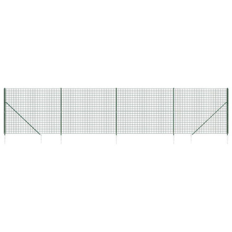 Vidaxl Fet Fet avec ancres de terre 1,6x10 m vert