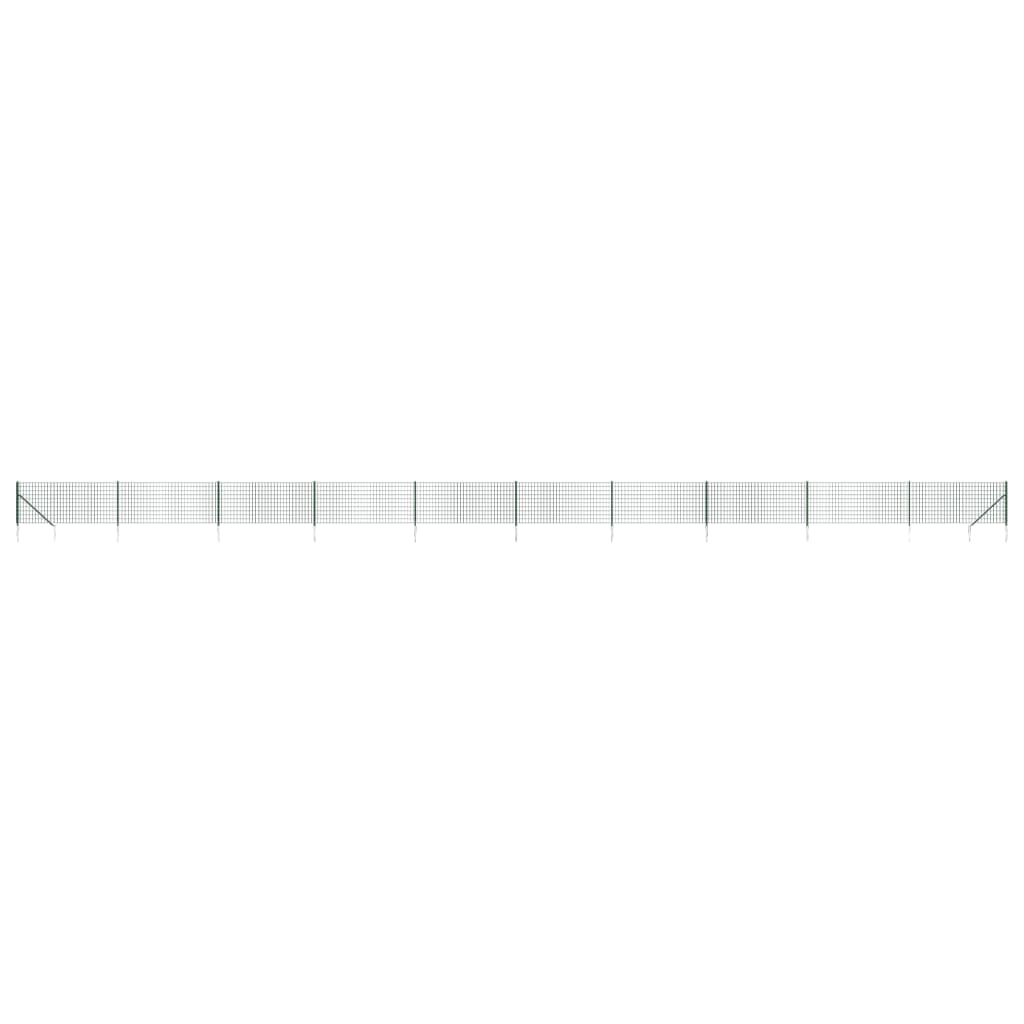 Vidaxl Fet Fet avec ancres de terre 1,1x25 m vert