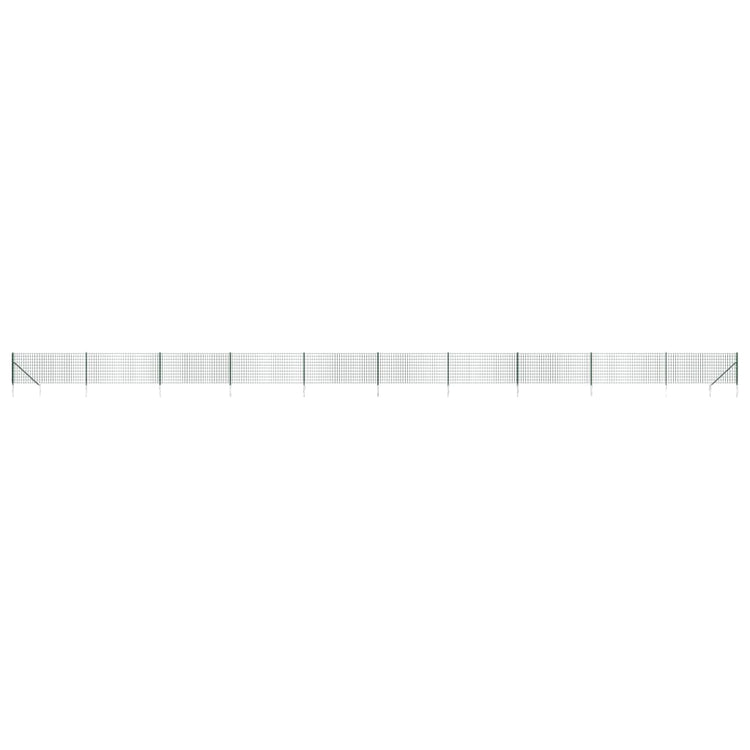 Vidaxl Fet Fet avec ancres de terre 1,1x25 m vert