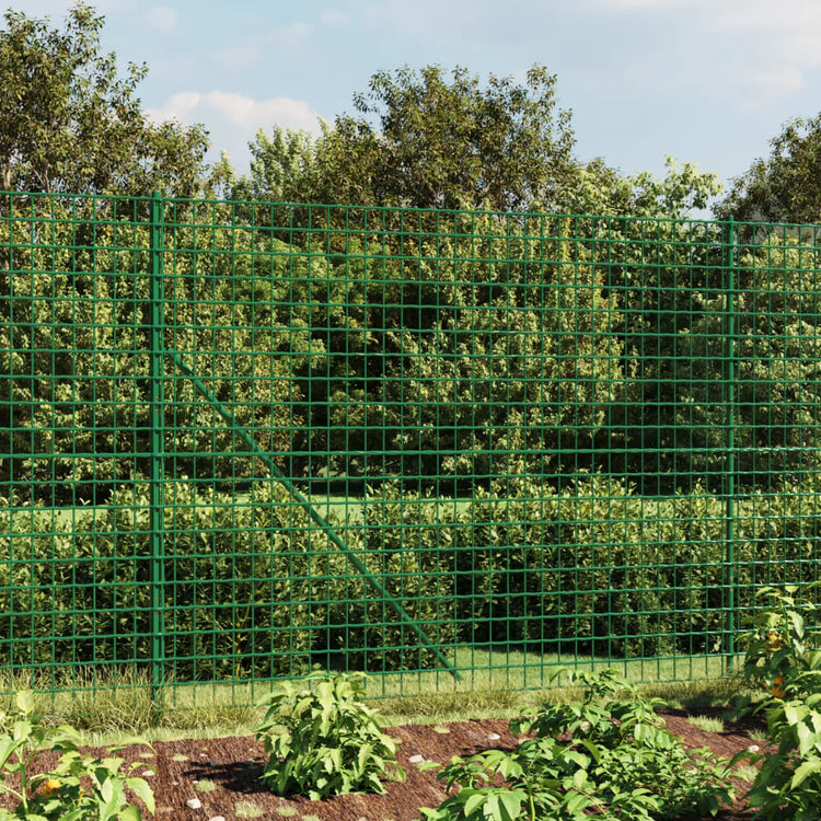 Vidaxl Fet Fet avec ancres de terre 1,4x25 m vert