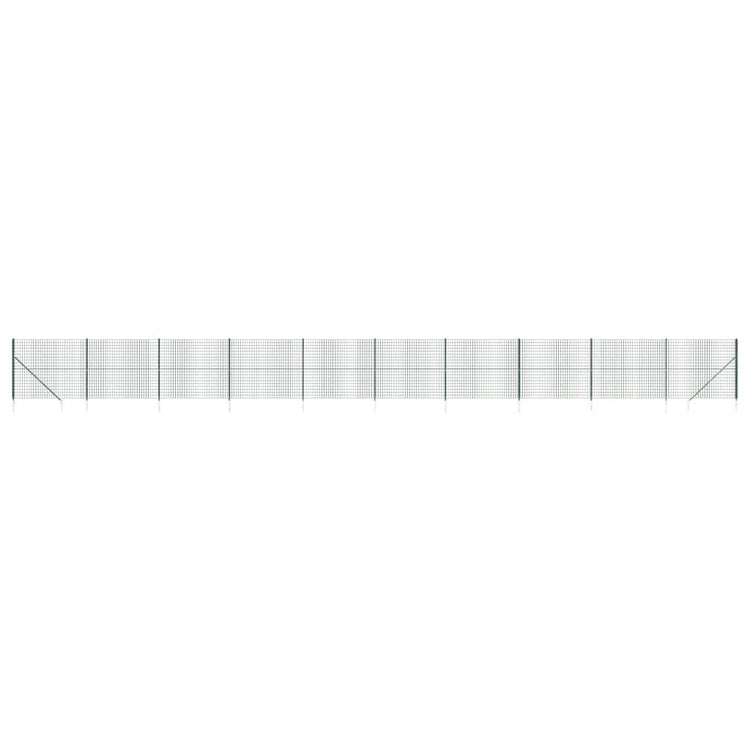 Vidaxl Fet Fet avec ancres de terre 1,8x25 m vert
