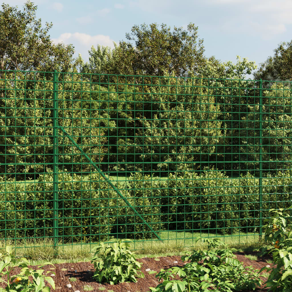 Vidaxl Fet Fet avec ancres de terre 1,4x10 m vert
