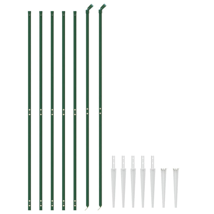 Vidaxl Fet Fet avec ancres de terre 1,6x10 m vert