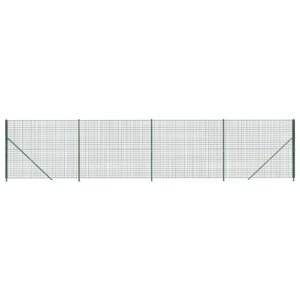 FET de maille filaire Vidaxl avec bride 1,8x10 m vert