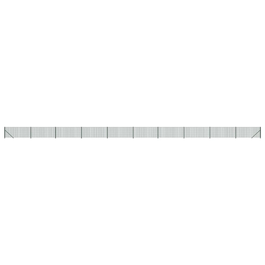 Vidaxl Fet Fet avec bride 1,1x25 m vert