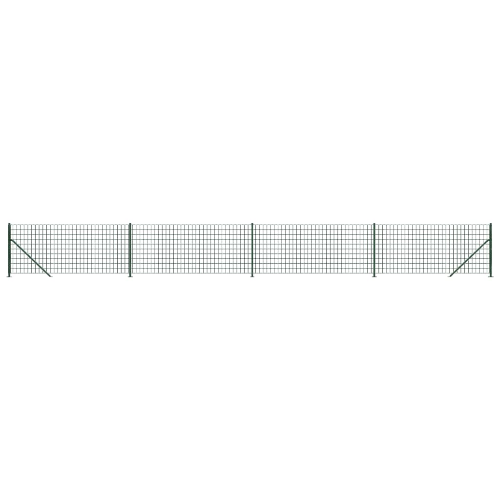 Vidaxl Fet Fet avec bride 0,8x10 m vert