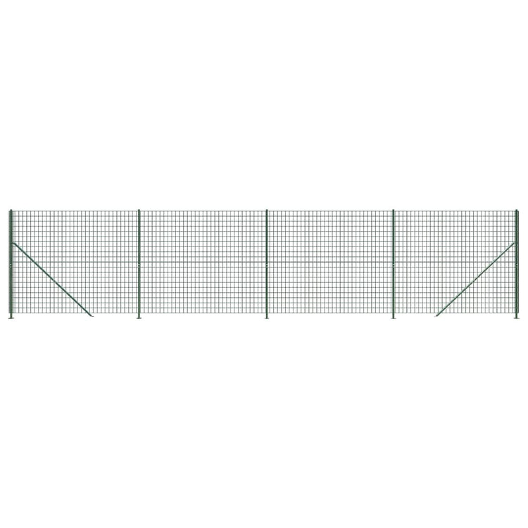 FET de maille filaire Vidaxl avec bride 1,8x10 m vert