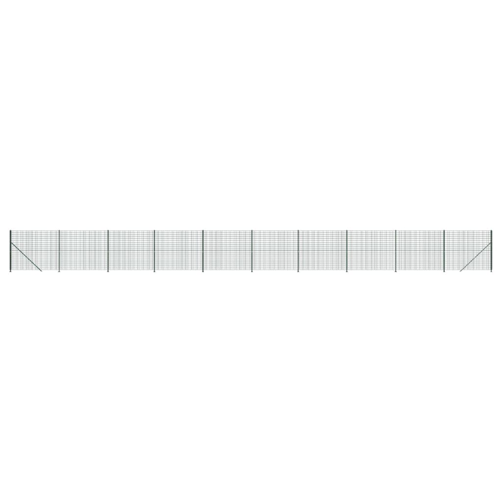 FET de maille filaire Vidaxl avec bride 2,2x25 m vert