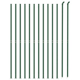 FET de maille filaire Vidaxl avec bride 2,2x25 m vert - afbeelding 3