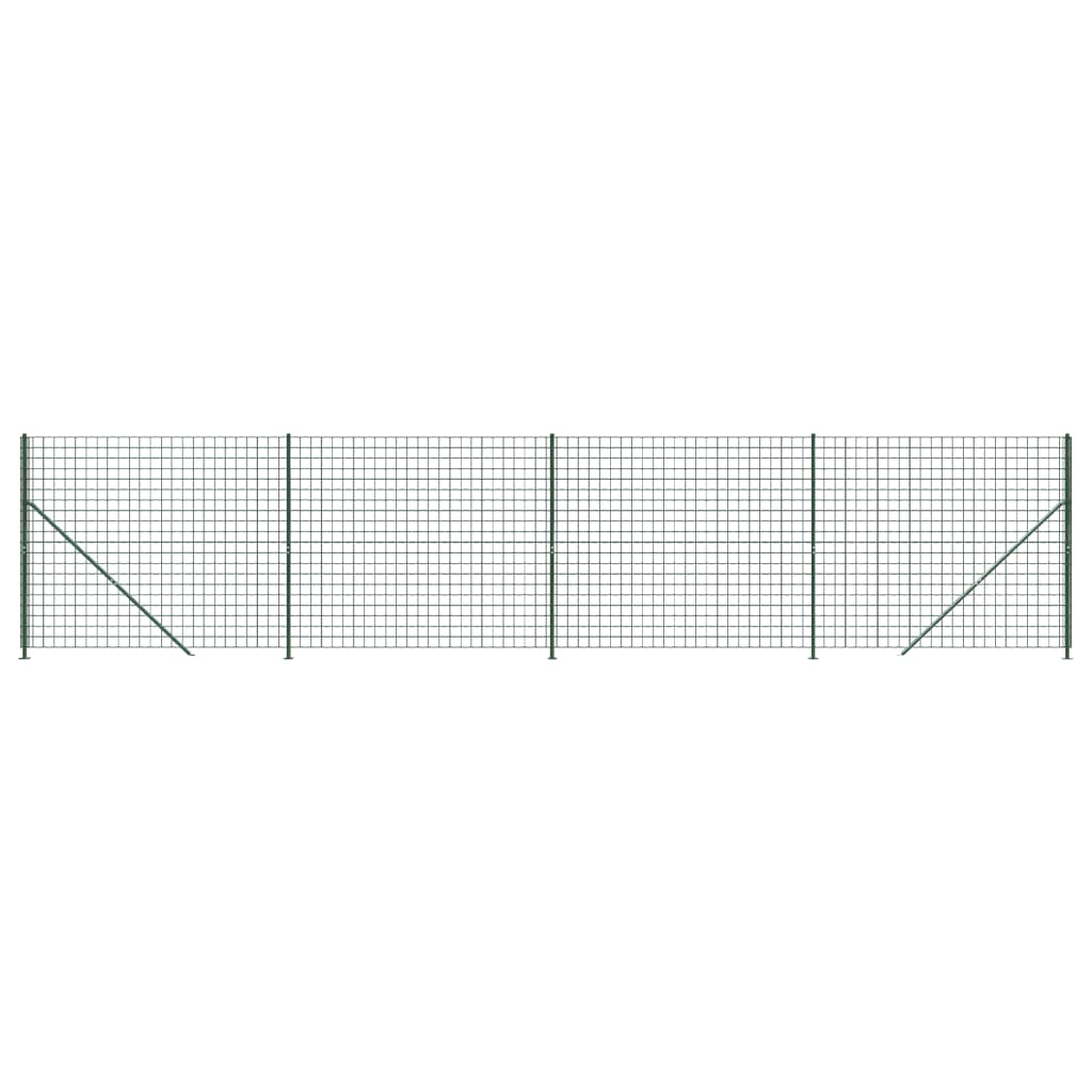 FET de maille filaire Vidaxl avec des flens 2x10 m vert