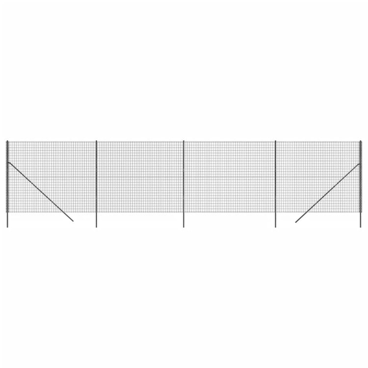 Vidaxl Fil Fet 1,4x10 m Anthracite en acier galvanisé -colore