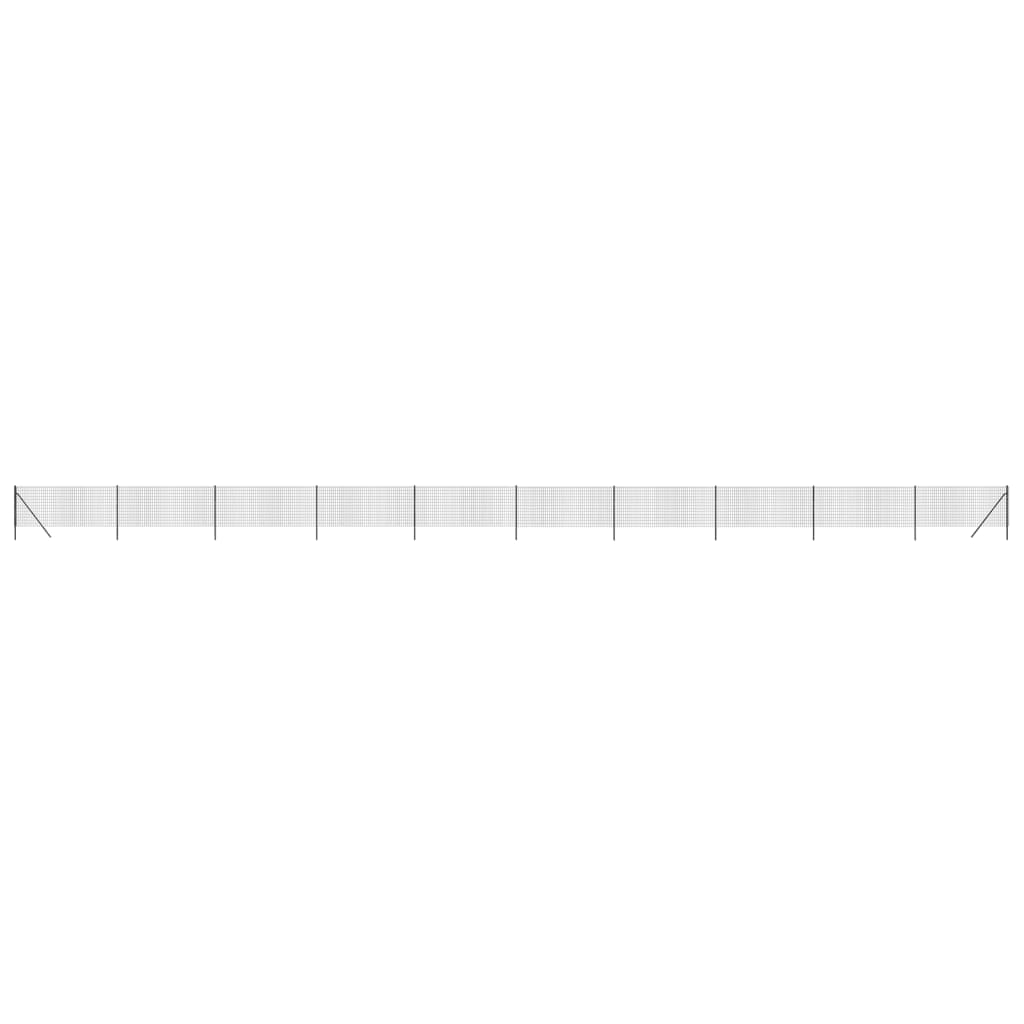 Vidaxl Fet Fet 1x25 m Couleur d'anthracite en acier galvanisé