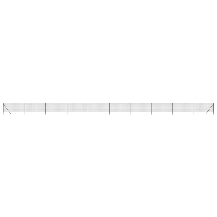 Vidaxl Fet Fet 1x25 m Couleur d'anthracite en acier galvanisé