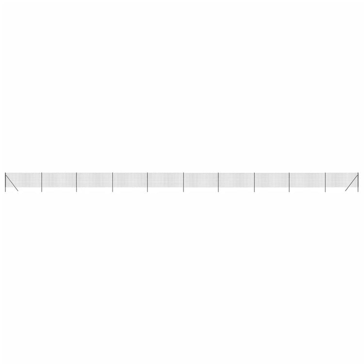 Vidaxl Fil Fet 1,1x25 M Anthracite en acier galvanisé -colore