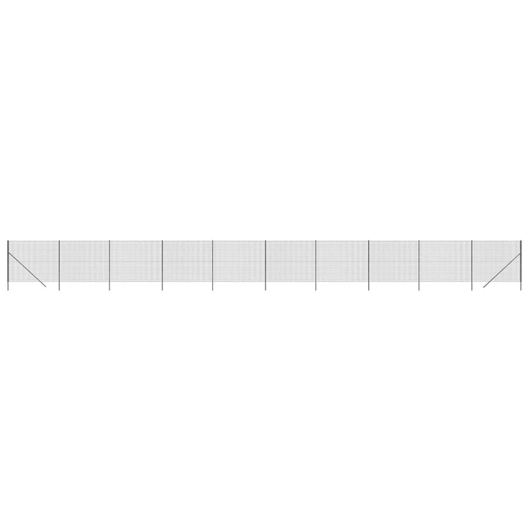 Vidaxl Fil Fet 1,6x25 m Couleur anthracite en acier galvanisé