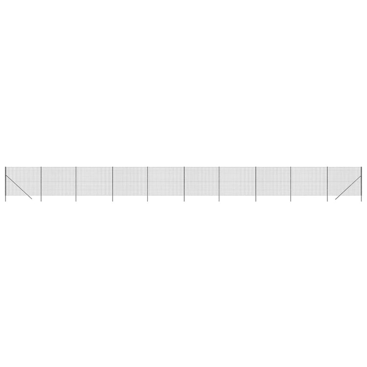 Vidaxl Fet Mesh Fet 2x25 m Couleur d'anthracite en acier galvanisé