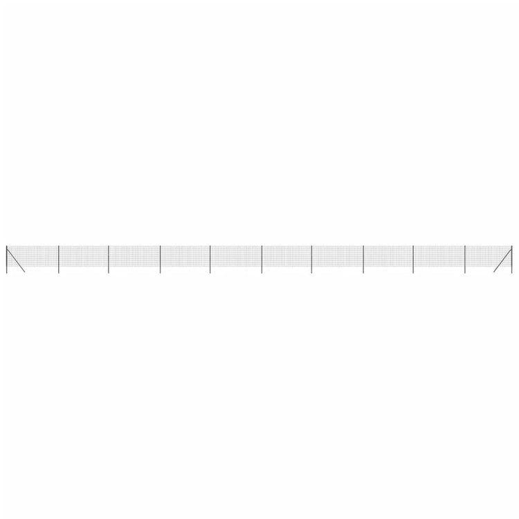 Vidaxl Fet Fet 0,8x25 m Couleur d'anthracite en acier galvanisé