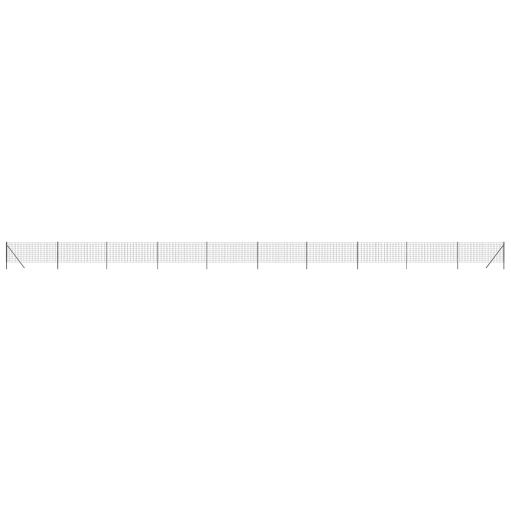 Vidaxl Fet Fet 1x25 m Couleur d'anthracite en acier galvanisé