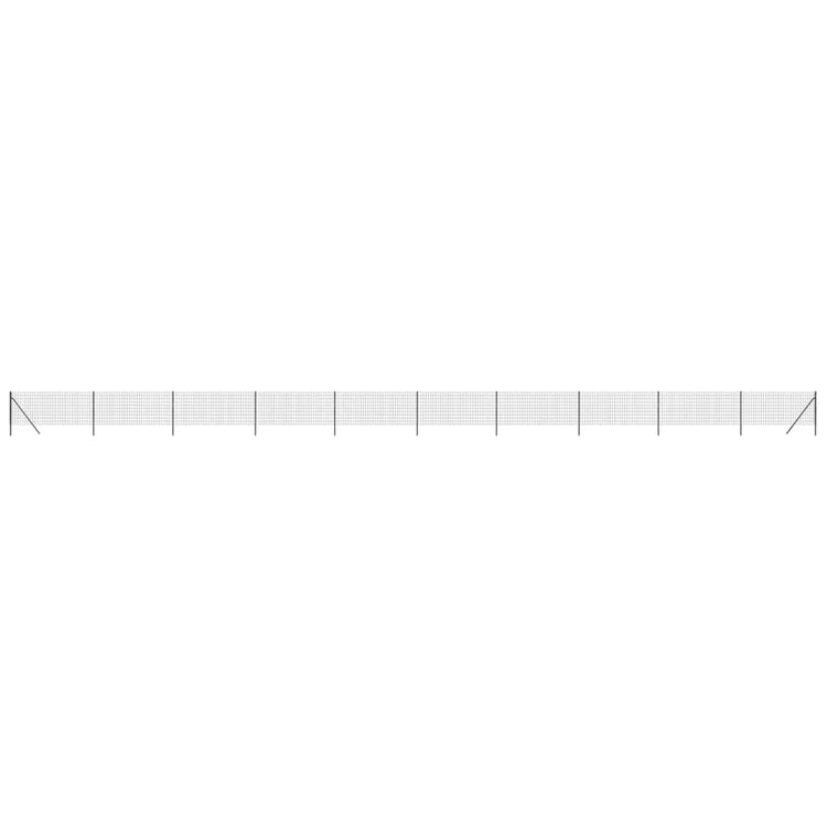 Vidaxl Fil Fet 1,1x25 M Anthracite en acier galvanisé -colore
