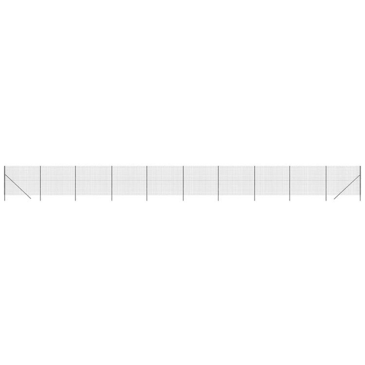 Vidaxl Fil Fet 1,8x25 m Anthracite en acier galvanisé -colore
