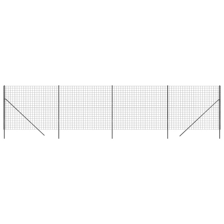 Vidaxl Fil Fet 1,4x10 m Anthracite en acier galvanisé -colore