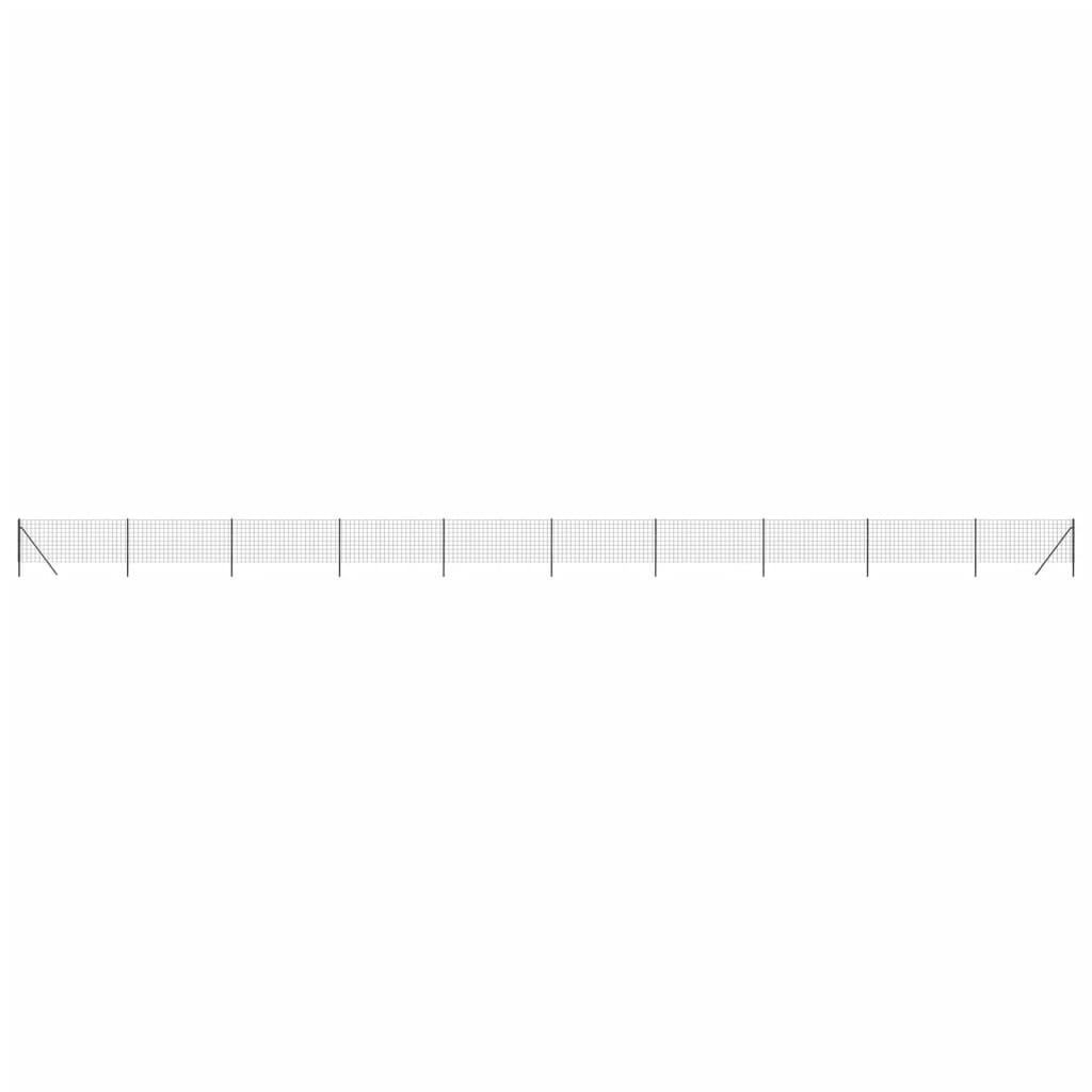 Vidaxl Fet Fet 0,8x25 m Couleur d'anthracite en acier galvanisé