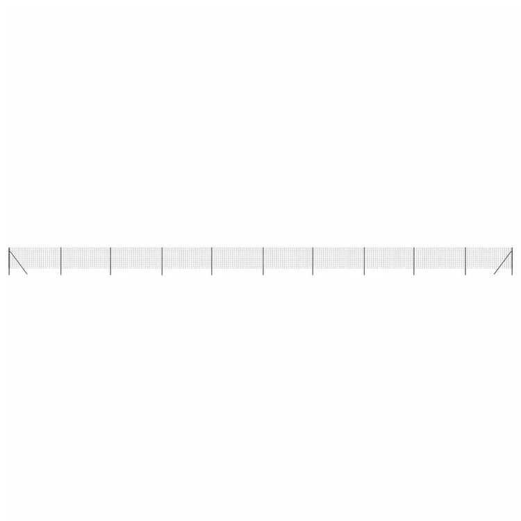 Vidaxl Fet Fet 0,8x25 m Couleur d'anthracite en acier galvanisé