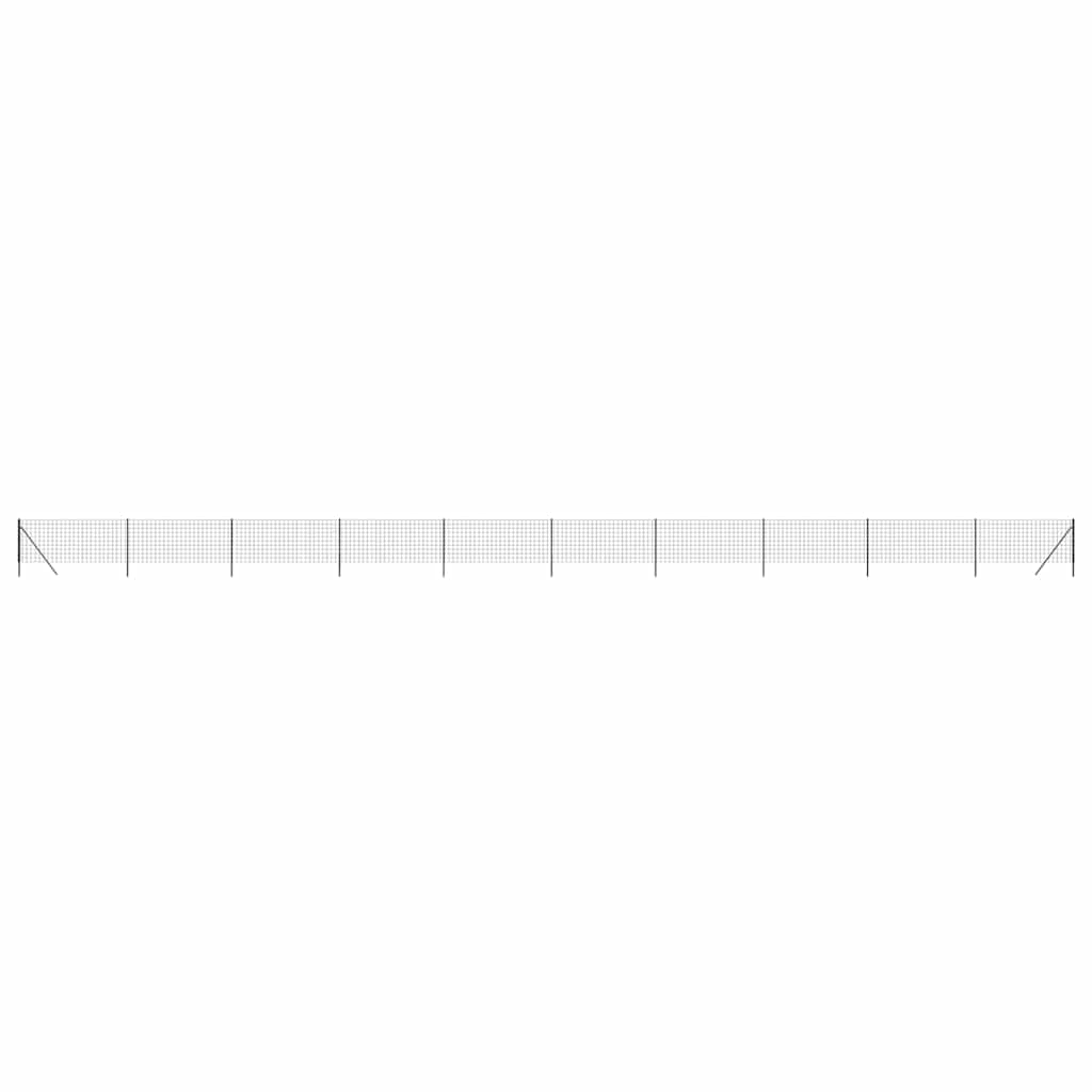 Vidaxl Fet Fet 1x25 m Couleur d'anthracite en acier galvanisé