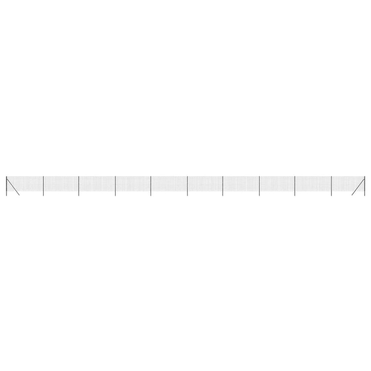 Vidaxl Fil Fet 1,1x25 M Anthracite en acier galvanisé -colore