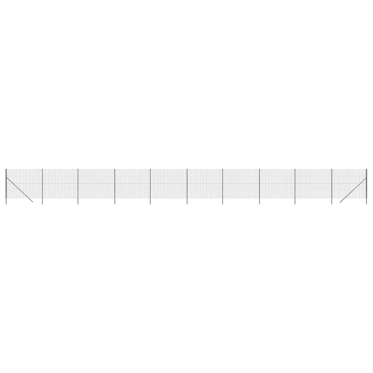 Vidaxl Fil Fet 1,6x25 m Couleur anthracite en acier galvanisé