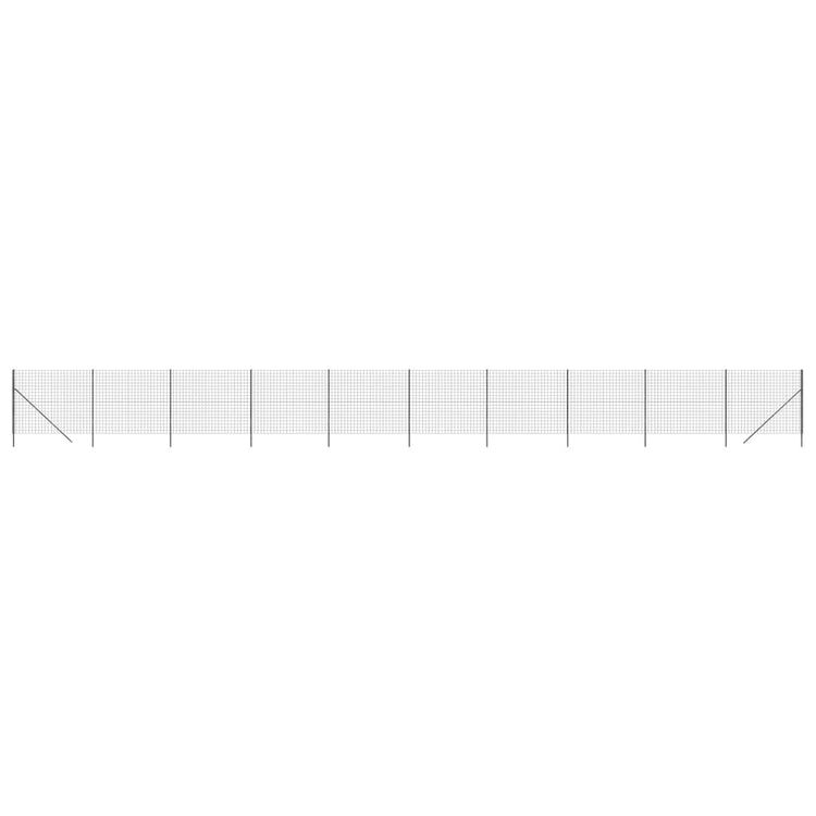 Vidaxl Fil Fet 1,8x25 m Anthracite en acier galvanisé -colore