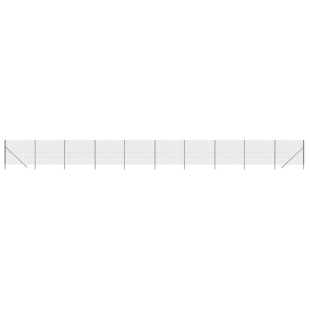 Vidaxl Fet Fet 2,2x25 m Couleur d'anthracite en acier galvanisé