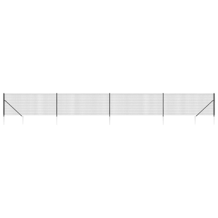 Vidaxl Fet Fet avec ancres de terre 1x10 m de couleur anthracite