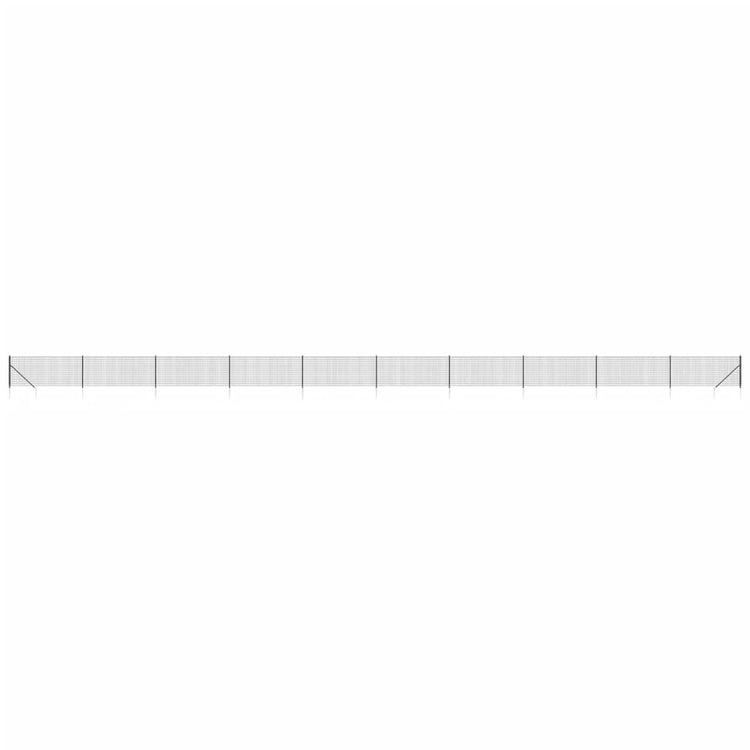 Vidaxl Fet Fet avec ancres de masse 0,8x25 M anthracite -colored