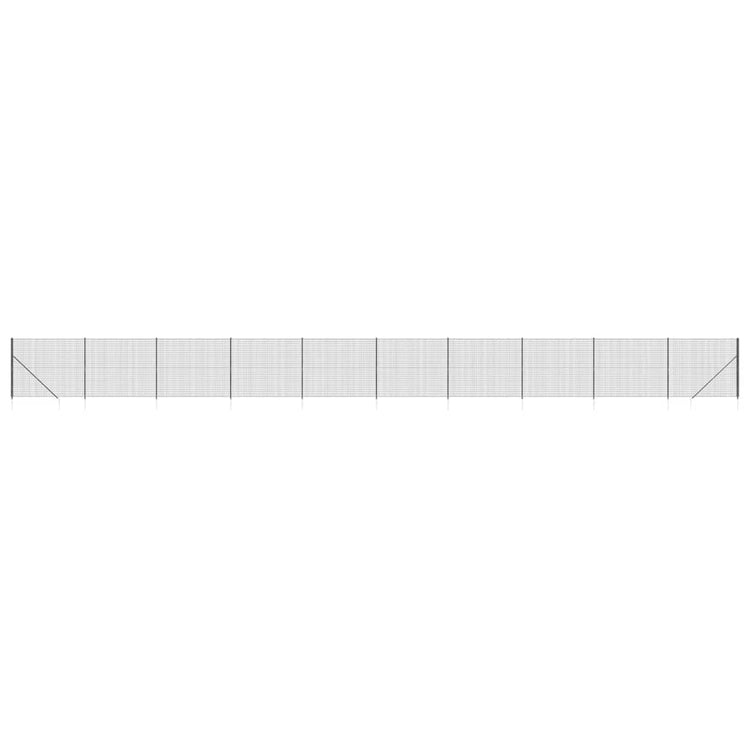 Vidaxl Fet Fet avec ancres de terre 1,4x25 M anthracite -colored