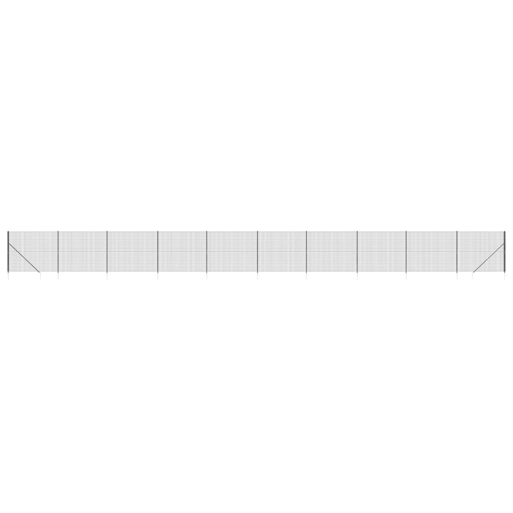 Vidaxl Fet Fet avec ancres de terre 1,8x25 M anthracite -colored